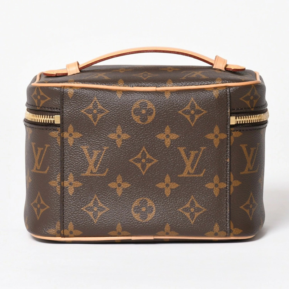 LOUIS VUITTON Nice Vanity Bag Cosmetic Pouch Clutch makeup Monogram canvas brown